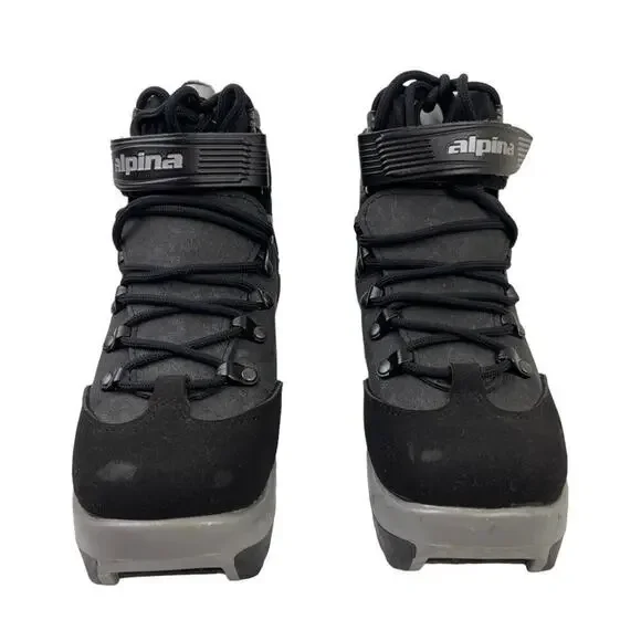 New Alpina BC 1550 Backcountry Telemark Black Gray Ski Boots Size 36 - Picture 2 of 16
